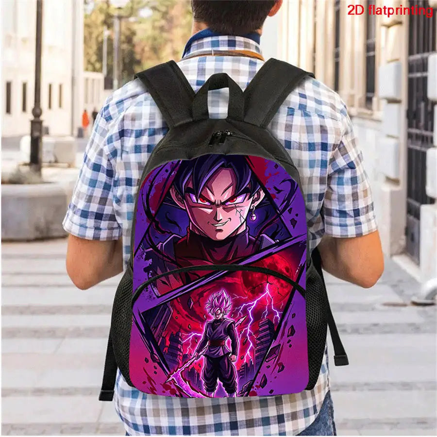 Pack Sac à Dos Dragon Ball - Goku Black Super Saiyan Rosé