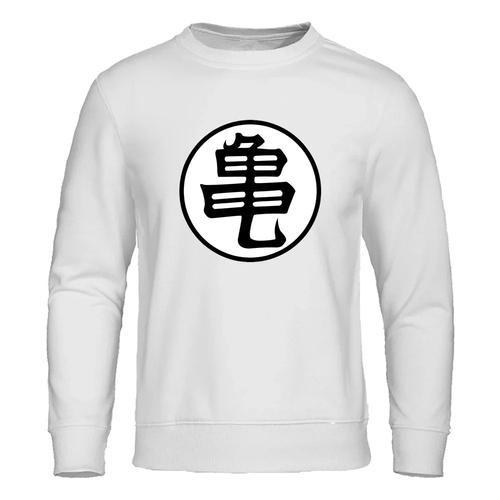 Sweat Dragon Ball - Emblème Kame Col Rond - Blanc