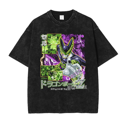 T-Shirt Dragon Ball - Cell Collage