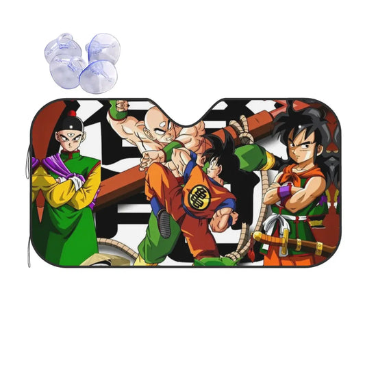 Pare-Soleil Dragon Ball - Goku, Tenshinhan et Yamcha