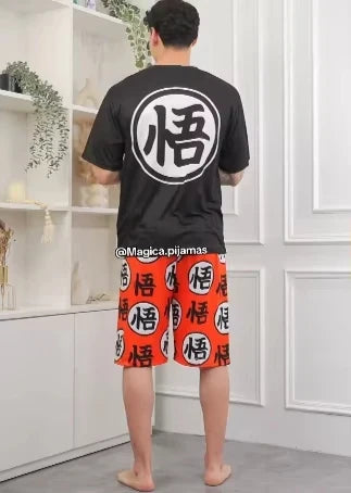 Pyjama Couple Dragon Ball - Goku et Chichi