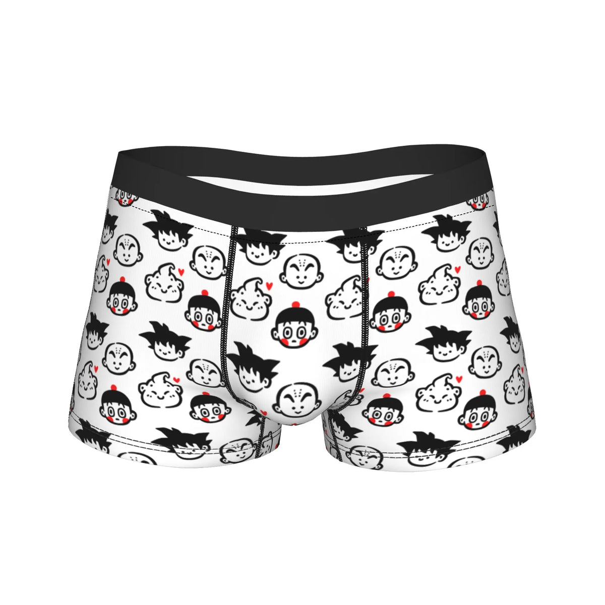 Boxer Dragon Ball - Têtes Kawaii de Goku, Krillin, Majin Buu et Chaozu