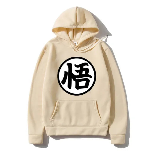 Sweat à Capuche Dragon Ball - Grand Emblème de Goku - Beige