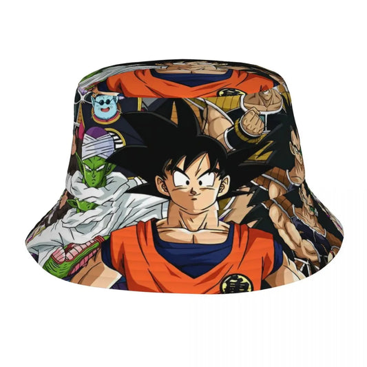 Chapeau Bob Dragon Ball - Goku, Piccolo, Nappa et Maître Kaio