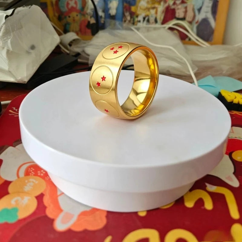 Bague Dragon Ball - Boules de Cristal Gravées