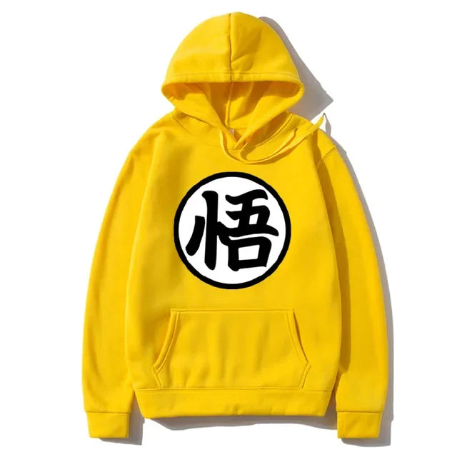 Sweat à Capuche Dragon Ball - Grand Emblème de Goku - Jaune