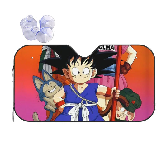 Pare-Soleil Dragon Ball - Goku Enfant, Puar et Oolong