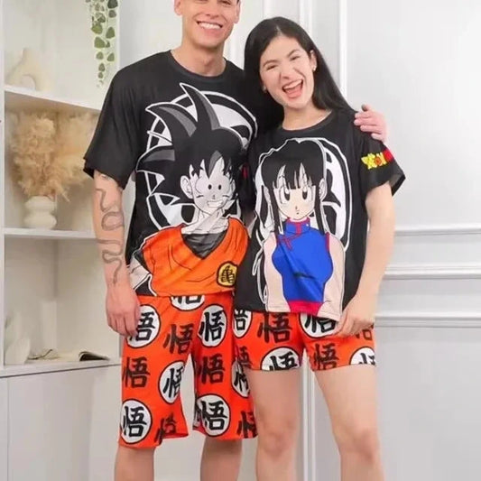 Piżama dla par Dragon Ball - Goku i Chi-Chi